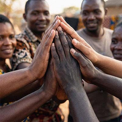 Community members taking part in a locally-driven sustainability initiative near Kilimanjaro